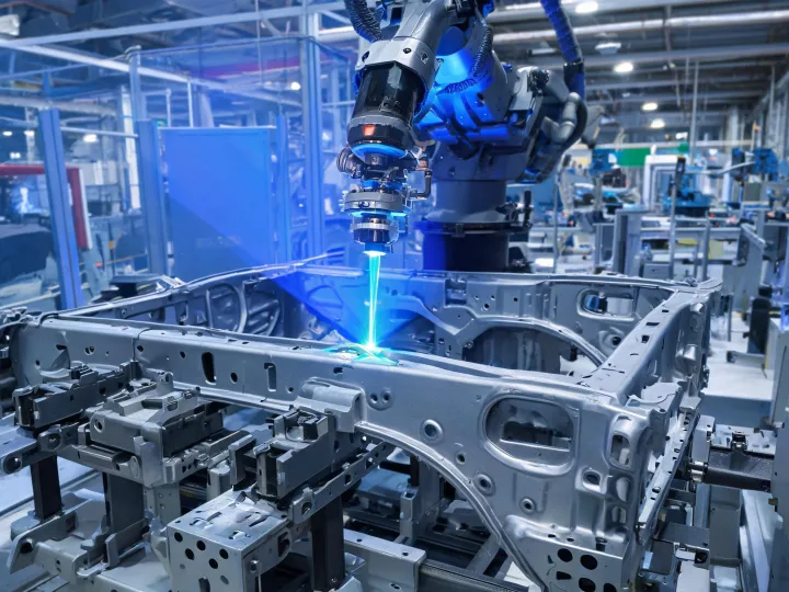 Automated laser welding of an automotive body component